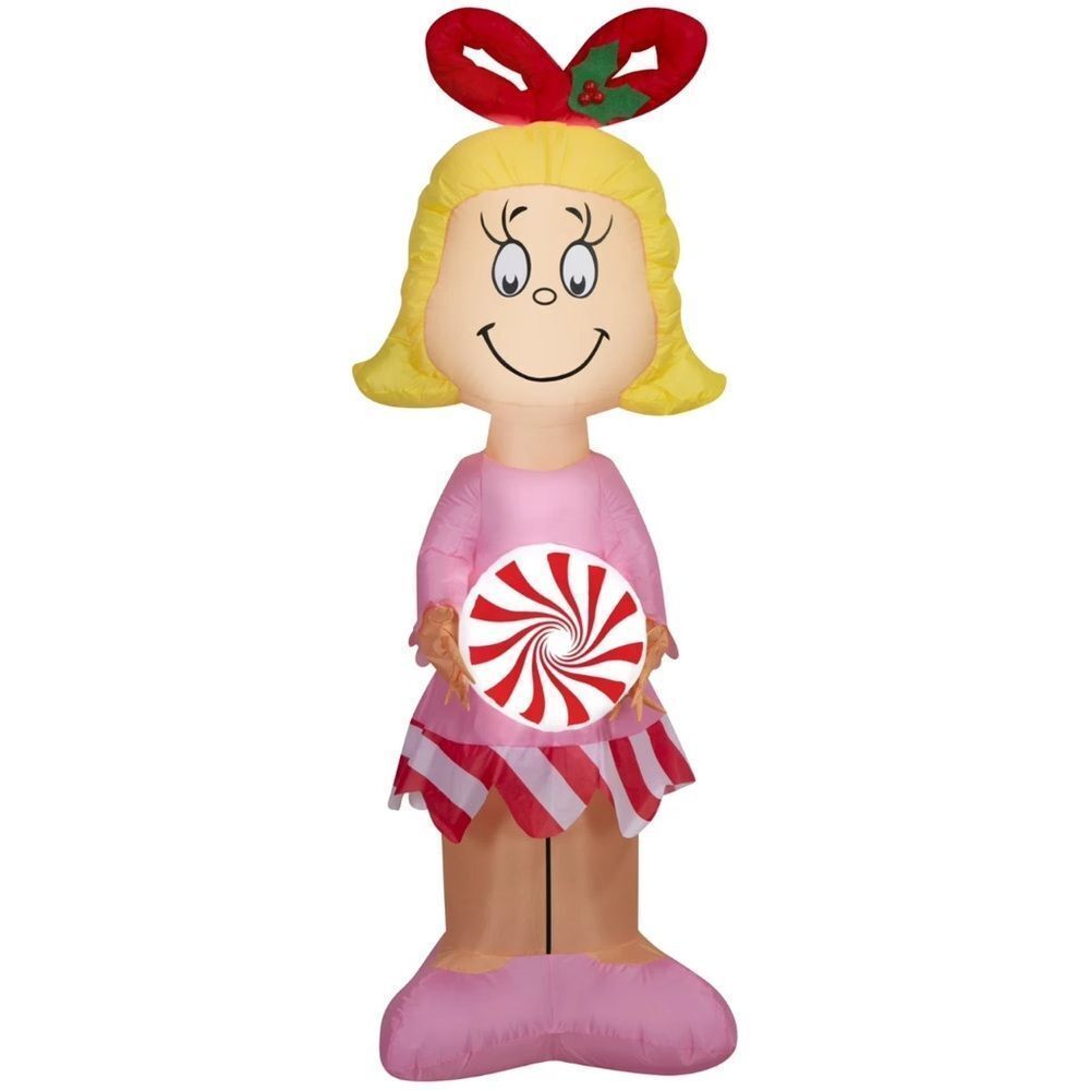 Inflatable Christmas Decoration for The Grinch Cindy Lou Who, 5 Feet